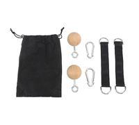 Alomejor Entraînement Pull Up Ball Set Durable et Sûr pour l'exercice de Soutien Horizontal, Wood-Fild-Up Ball Poignée pour l'avant-Bras du Poignet, 2 Paquet de 2