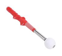 Alomejor Entraîneur de Swing Rétractable avec Poignée Ergonomique pour la Pratique Intérieure et Extérieure pour la flexibilité du Rythme du Swing, L'équilibre de la Vitesse et (Rouge)