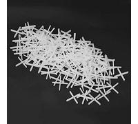 Alomejor Entretoise de Carrelage en Céramique 2500 Pièces, Outil de Carrelage de Haute qualité pour un Nivellement Précis en Rénovation Domiciliaire, Disponible en Tailles 1mm/1.5mm (1.5mm)