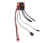 Alomejor ESC 60A sans Balais, Régulateur de Puissance sans Balais Haute Performance avec Ensemble de Connecteurs, pour Voiture, Camion, Chenille, Buggy, 1/10 1/12 RC, Orange
