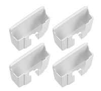 Alomejor Étagère de Rangement Murale, Support de Chargement de Téléphone Portable avec Télécommande, Gain de Place, pour Chambre à Coucher, Bureau, Hôtel, Support ABS 4 Pièces (Lignes Verticales)