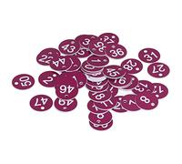 Alomejor Étiquette Numérotée Étiquette de Ruche Simple et Durable pour L'élevage D'animaux Apicoles, 50 Pièces Ronde Belle Numérotée pour L'apiculture, les Fermes D'élevage, Matériau ABS (PURPLE)