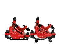 Alomejor Étrier de Frein en Alliage D'aluminium Frein à Disque Avant et Arrière pour Vélo de Route de Montagne(Red)