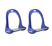 Alomejor Étrier D'équitation en Acier Inoxydable, Coussinet Solide pour Selle équestre en Aluminium, 5 Couleurs, 1220g, Antidérapant pour Les Cavaliers (Blue)