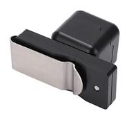 Alomejor Étui à Craie de Billard Accessoires de Snooker Support de Boîte à Craie de Queue Magnétique pour Piscine Clamp/Holder de Ceinture Léger et Durable pour Les Joueurs en Alliage D'aluminium Noir