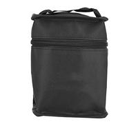 Alomejor Étui à Stylos Marqueurs en Toile Noire de Haute qualité avec Compartiment à Fermeture éclair pour Artistes, capacité de 48 (Trousse de 48 marqueurs (Petite Taille))