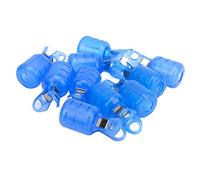 Alomejor Étui de Protection de Crochet de Pêche, 10 Pièces, Rangement de Capuchon de Crochet pour Les Amateurs de Pêche, Housse de Gabarit de Calmar EVA (L)