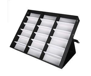 Alomejor Étui de Rangement pour Lunettes avec 18 Compartiments, étui de
