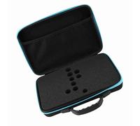 Alomejor Étui de Transport D'Huiles Essentielles, Organisateur de Rangement Résistant aux Chocs pour 60 Bouteilles de 5ml,15ml, étui de Voyage pour Huiles Essentielles Noir (Blue)