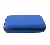 Alomejor Étui de Transport pour Console de Jeu, étui Portable à Coque Rigide en PU EVA avec 8 Emplacements de Jeu pour Les Nouveaux Utilisateurs de 3DS XL (Blue)