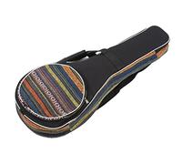 Alomejor Étui pour Mandoline, étui de Voyage Portable et Facile à Transporter de Style Ethnique avec Bandoulière Réglable et Petite Pochette pour accessoires.