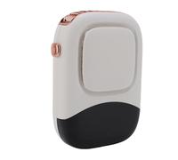 Alomejor Éventail de Pass de Sauvetage USB-Slope, Ventilateur de Vent Fort avec Ceinture de Cou, Ventilateur de Flux D'air Puissant pour la Randonnée, le Jogging, la Longue Durée de Vie de la (WHITE)