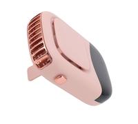 Alomejor Éventail de Pass de Sauvetage USB-Slope, Ventilateur de Vent Fort avec Ceinture de Cou, Ventilateur de Flux D'air Puissant pour la Randonnée, le Jogging, la Longue Durée de Vie de la (PINK)