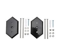 Alomejor Excellent Soutien des Roues pour Le Soutien à L'entrepôt Durable, 2 Cintres D'affichage pour Les Chambres et Le Garage, Porte-Niveaux en Acrylique (Black)