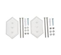 Alomejor Excellent Soutien des Roues pour Le Soutien à L'entrepôt Durable, 2 Cintres D'affichage pour Les Chambres et Le Garage, Porte-Niveaux en Acrylique (Couleur Transparente)