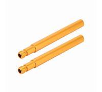 Alomejor Extension de Valve de Vélo en Alliage D'aluminium Durable, Extension de 60mm pour Le Gonflage des Pneus de Vélo, 2 Pièces pour Divers Vélos (Gold)