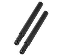 Alomejor Extension de Valve de Vélo en Alliage D'aluminium Durable, Extension de 60mm pour Le Gonflage des Pneus de Vélo, 2 Pièces pour Divers Vélos (Black)