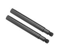 Alomejor Extension de Valve de Vélo en Alliage D'aluminium Durable, Extension de 60mm pour Le Gonflage des Pneus de Vélo, 2 Pièces pour Divers Vélos (Black)