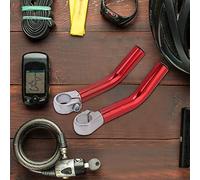 Alomejor Extrémité de Guidon de Vélo Légère et Solide en Alliage D'aluminium pour une Meilleure Absorption des Chocs pour les Amateurs de Cyclisme sur Route Noir/rouge 1 Paire (rouge)