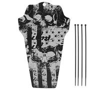 Alomejor Fenders de Vélo de Montagne Maddeluard Imperméables, en Gardant la Protection des Boues de Diable Avant pour Le Bicycle en Tissu vers Le Bas Matériau Plastique PP Universel (Crâne)