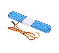 Alomejor Feux de Voiture RC, 4 Modes Clignotants Simulation Police Night Flash Système D'éclairage LED pour 1/8 1/10 RC Cars(Bleu)