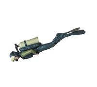 Alomejor Figurine de Plongée sous-Marine 4 Pièces, Poses Réalistes avec équipement de Plongée pour Décoration D'aquarium, Jouet D'exploration Océanique, (Plongeur Bleu 4,92x1,57x0,98 Pouces)