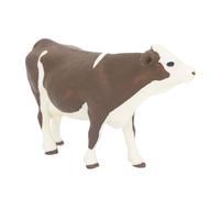 Alomejor Figurine de Vache Simmental avec Détails Réalistes, Jouet en Forme d'animal de Ferme pour Décoration de Table pour Enfants, Pensée Visuelle, Plastique Souple pour Salon, Chambre à Coucher