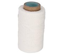 Alomejor Fil ciré Durable Fait à la Main pour L'artisanat du Cuir, Cordon ciré 150D de 820 Pieds pour Outil de Couture à la Main (WHITE)