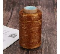 Alomejor Fil ciré Durable Fait à la Main pour L'artisanat du Cuir, Cordon ciré 150D de 820 Pieds pour Outil de Couture à la Main (Café chinois)