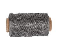 Alomejor Fil ciré Durable Fait à la Main pour L'artisanat du Cuir, Cordon ciré 150D de 820 Pieds pour Outil de Couture à la Main (gris foncé)