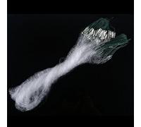 Alomejor Filet de pêche 1 m x 20 m avec piège à poisson flottant monofilament petite maille filet de pêche à la main (maille à 3 doigts)