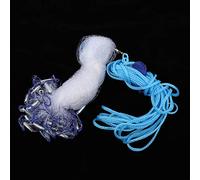 Alomejor Filet de Pêche de Style Américain, Monofilament en Nylon Durable, Filet à Lancer à la Main pour L'océan, 9,8 Pieds (#2)
