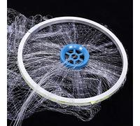 Alomejor Filet de Pêche Durable à Lancer à la Main, Accessoire de Pêche pour Rivières, Océans et Lacs, Nylon + Acier de, Portable (#2)