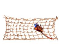 Alomejor Filet d'escalade pour Perroquets de Taille Moyenne et Grande, Corde en Chanvre, pour Jeu de Morsure, Exploration, Jouet Cage à Perroquets, 37.40x18.90 Pouces, 1 Pièce
