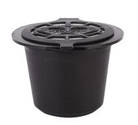 Alomejor Filtre à Capsules de café Réutilisables pour, Haute Précision de Filtrage pour L'extraction du café parfumé, pour Usage Domestique, Lot de 3 (BLACK)