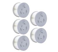Alomejor Filtre à Vide de Remplacement, Filtres Lavables à Haute efficacité pour JIMMY AT6 A6 JV85 A7 A8 H9 PRO Cleaner 5 Pièces pour des Performances Optimales