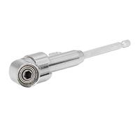 Alomejor Fixation de Perceuse à Angle Droit - Adaptateur Flexible 105° pour Tournevis électriques dans les Espaces étroits - Tige Hexagonale 1/4" - Fabriqué en Acier au Chrome Vanadium - 1 unité