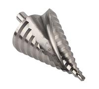 Alomejor Foret étagé pour une Précision Supérieure, Conception à Rainure en Spirale, Parfait pour Percer des Trous sur des Plaques Métalliques, fabriqué en Acier à Roulement de Haute qualité, 6-60 Mm