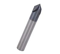 Alomejor Fraise à Chanfrein, Outil de Précision à 3 Cannelures pour le Traitement des Trous Coniques à 90 ° dans L'aluminium et le Cuivre, Taille 12 Mm (D12*90°*75L)