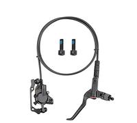 Alomejor Freins à Disque Hydrauliques, Jeu de Freins en Alliage D'aluminium avec Levier à 3 Doigts, Tuyau Avant de 800 Mm et Tuyau Arrière de 1400 Mm pour Vélo de Montagne (2)