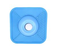 Alomejor Gamelle Anti Glouton pour Chien, Tapis de Léchage 2 en 1 en Silicone 9,84 Pouces, for Repas Lents et Occupation (Blue)
