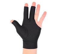 Alomejor Gants de Billard 3 Doigts pour Main Gauche - Mitaines Professionnelles Anti-dérapantes pour Snooker et Billard Anglais, Accessoires de Précision pour Hommes et Femmes, Cou