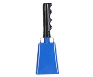 Alomejor Générateur de bruit de cloche de vache de qualité supérieure en plastique PVC durable, convient pour les événements sportifs et les concerts, bracelet inclus (bleu)