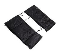 Alomejor Genouillères Chaudes en Polaire en Nylon, Protège-jambes Coupe-vent pour le Cyclisme sur Neige, le Patinage, 2 Pièces Genouillères pour Hommes et Femmes, de Protection en Nylon 20D pour les