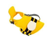 Alomejor Gilet de Sauvetage pour Chien, Gilet de Flottaison Réglable et Respirant pour Animaux de Compagnie, pour Aventures Aquatiques, Piscine, Plage, 1 unité (Yellow)