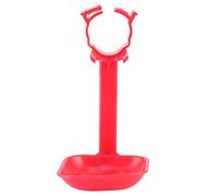 Alomejor Gobelets D'abreuvoir pour Poulet, 20 Pièces, Matériau de Haute qualité, Outil de Boisson Suspendu pour Poulet et Volaille, ABS Rouge