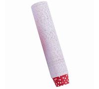 Alomejor Gobelets de Cuisson en Papier Résistant à la Graisse, 100 Pièces, pour Fête de Noël et Mariage, étuis à Muffins Résistants aux Hautes Températures en 8 Couleurs (Point de vague rouge)