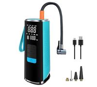 Alomejor Gonfleur de Pneus sans Fil, Pompe à Air électrique Compacte, Rechargeable par USB, pour Voiture et Moto, Situations d'urgence