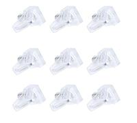 Alomejor Goupilles de Support D'étagère, Clips D'armoire Durables pour Support D'étagère, Lot de 50 pour Placard de Quincaillerie de Meubles, couleur: Transparent