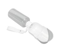 Alomejor Gourde D Eau pour Animaux Portable, Bouteille D Eau Pliable avec Embout à Contrôle par Pression for Promenade, Voyage, Randonnée (White)